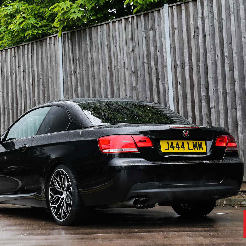19" Vossen HF2 Black 19X8.5 19X10 1155 Concave Wheels Rims Fits BMW 525 528 530