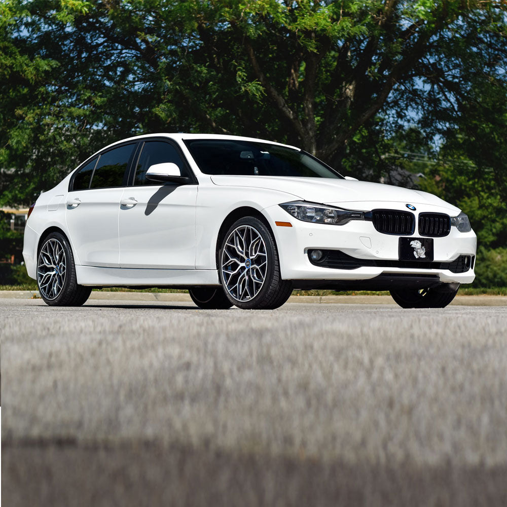 19" Vossen HF2 Black 19X9.5 19X10 1154 Concave Wheels Rims Fits BMW E90 E92 E93