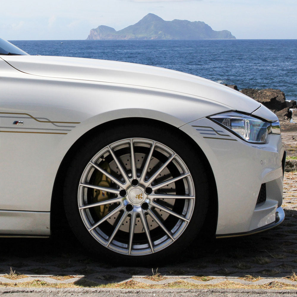 20" Avant Garde M615 Silver 20x8.5 20x9.5 Wheels Rims Fits BMW 320 328 335 340