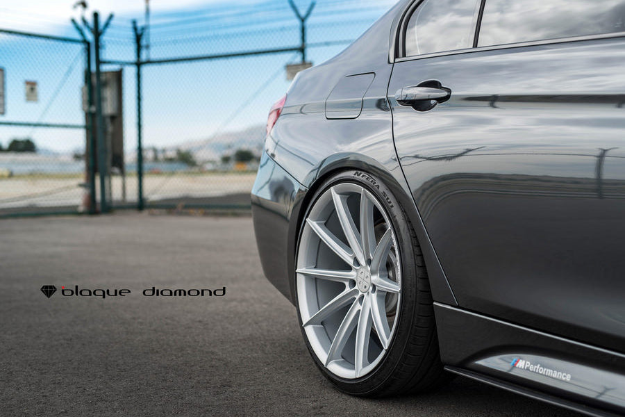 19" BLAQUE DIAMOND BD11 SILVER CONCAVE WHEELS RIMS FITS MERCEDES C250 C300 C350