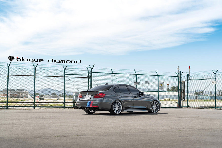 20" BLAQUE DIAMOND BD11 SILVER CONCAVE WHEELS RIMS FITS BMW F30 320 328 335