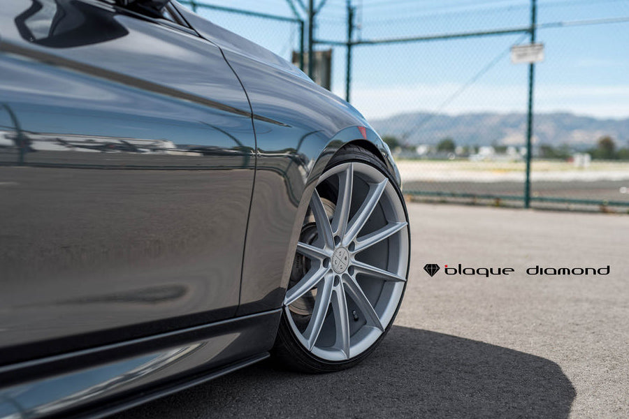 19" BLAQUE DIAMOND BD11 SILVER CONCAVE WHEELS RIMS FITS MERCEDES C250 C300 C350