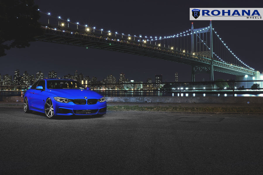 19" ROHANA RC7 GRAPHITE CONCAVE WHEELS RIMS FITS INFINITI Q60 COUPE