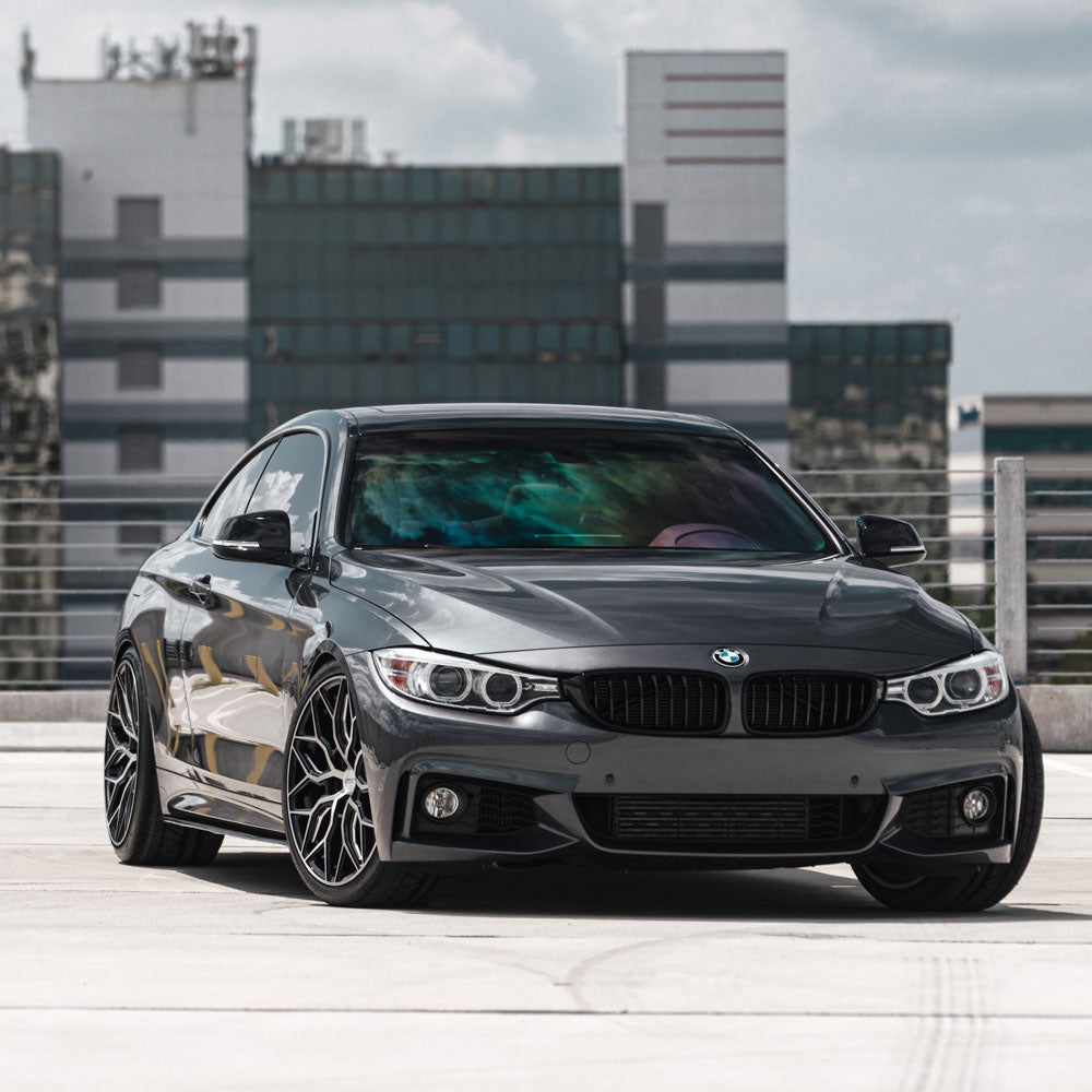 19" Vossen HF2 Black 19X9.5 19X10 1154 Concave Wheels Rims Fits BMW E90 E92 E93