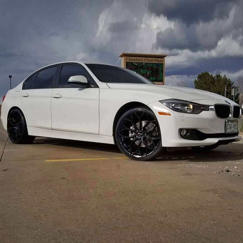 22" Gianelle Monte Carlo Black 22x9 22x10.5 Wheels Rims Fits Maserati Ghibli