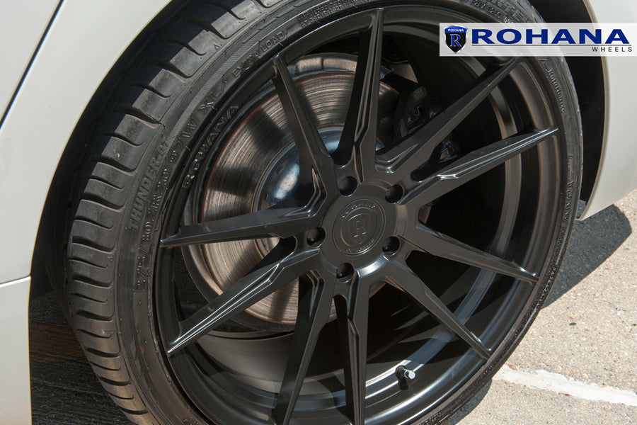22" ROHANA RFX2 BLACK CONCAVE FORGED WHEELS RIMS FITS BMW F01 740 750 760