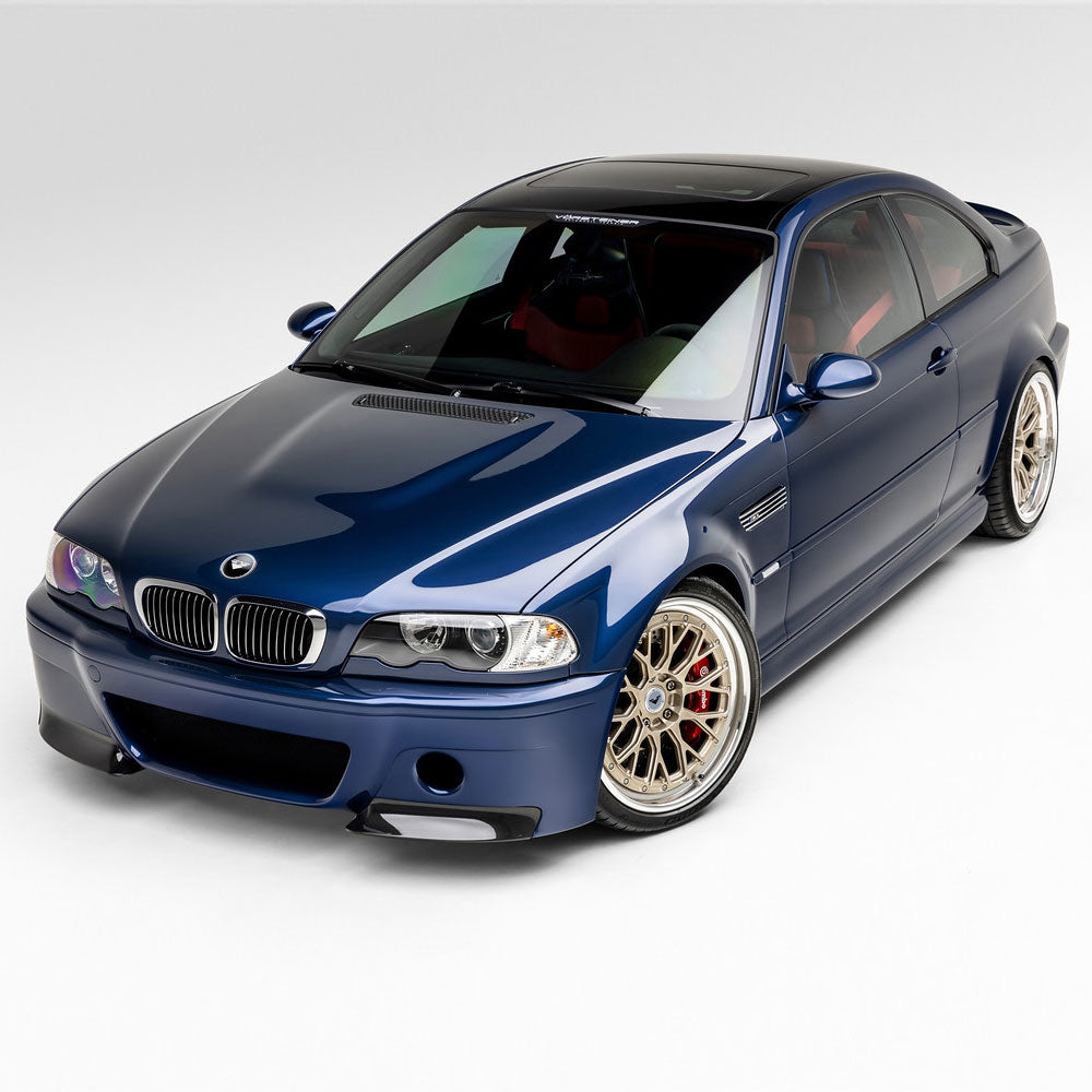 Vorsteiner V-CSL Aero Front Bumper Carbon Fiber 1x1 Glossy Fits 2004+ BMW E46 M3
