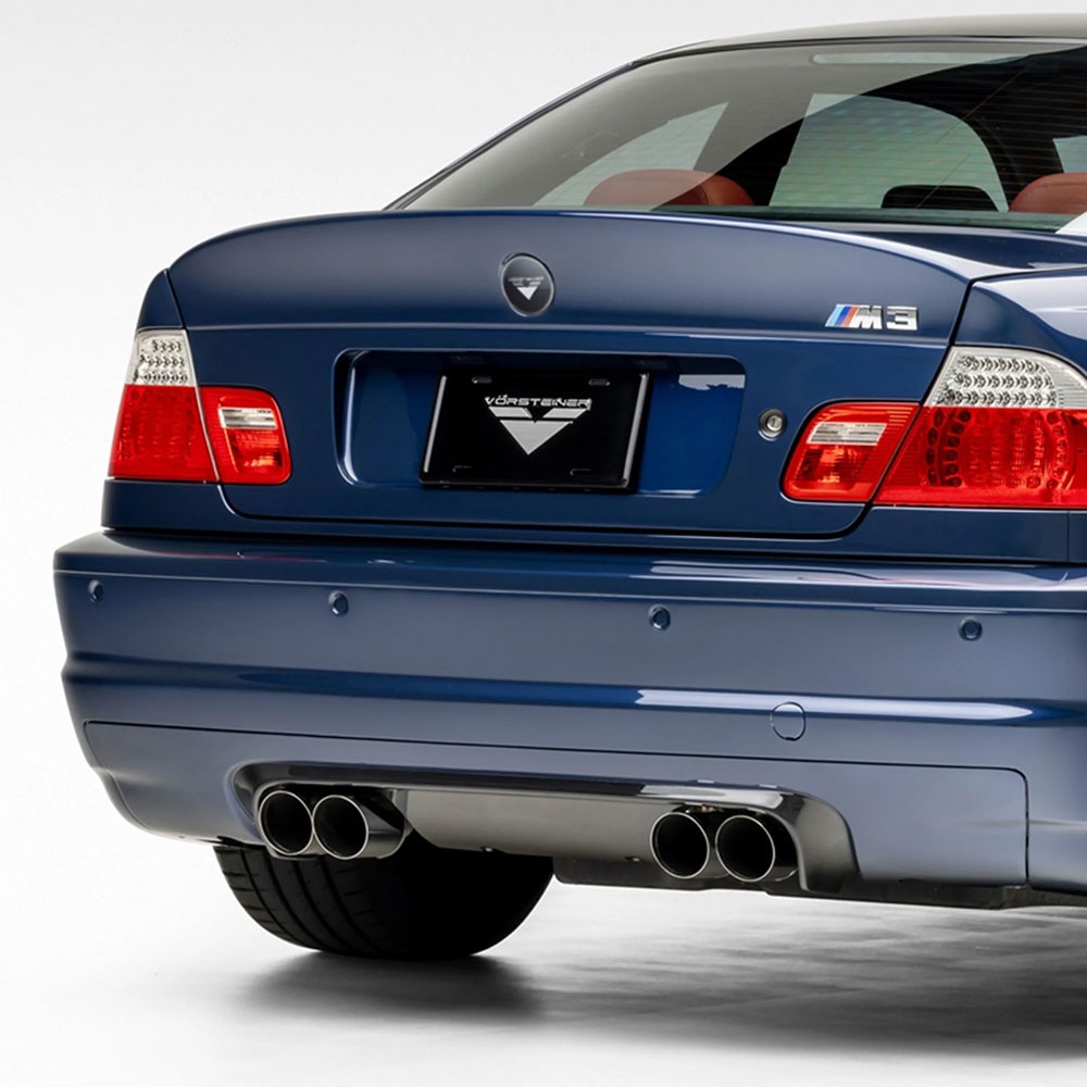 Vorsteiner V-CSL Aero Rear Diffuser Carbon Fiber 1x1 Glossy Fits BMW E46 M3