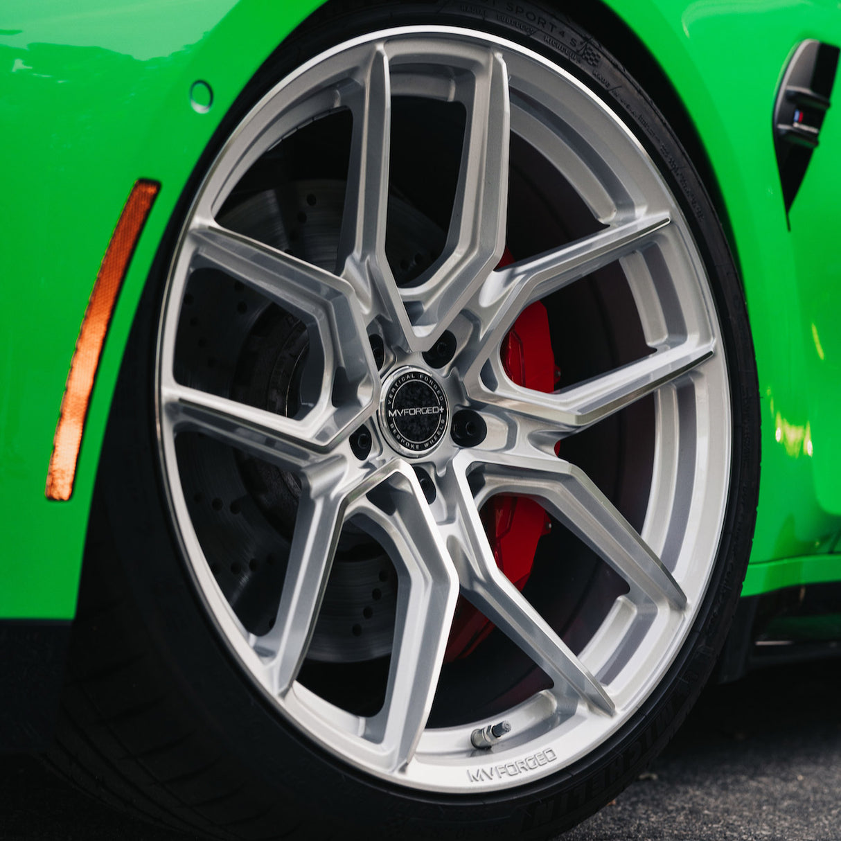 20" MV Forged MVF5 Silver 20X9 Concave Wheels Rims Fits Acura TL 3rd Gen UA6 UA7