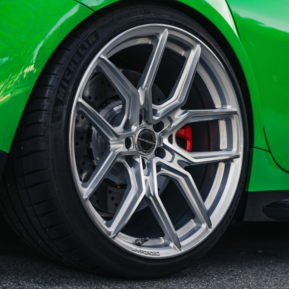 20" MV Forged MVF5 Silver 20X9 Concave Wheels Rims Fits Acura TL 3rd Gen UA6 UA7