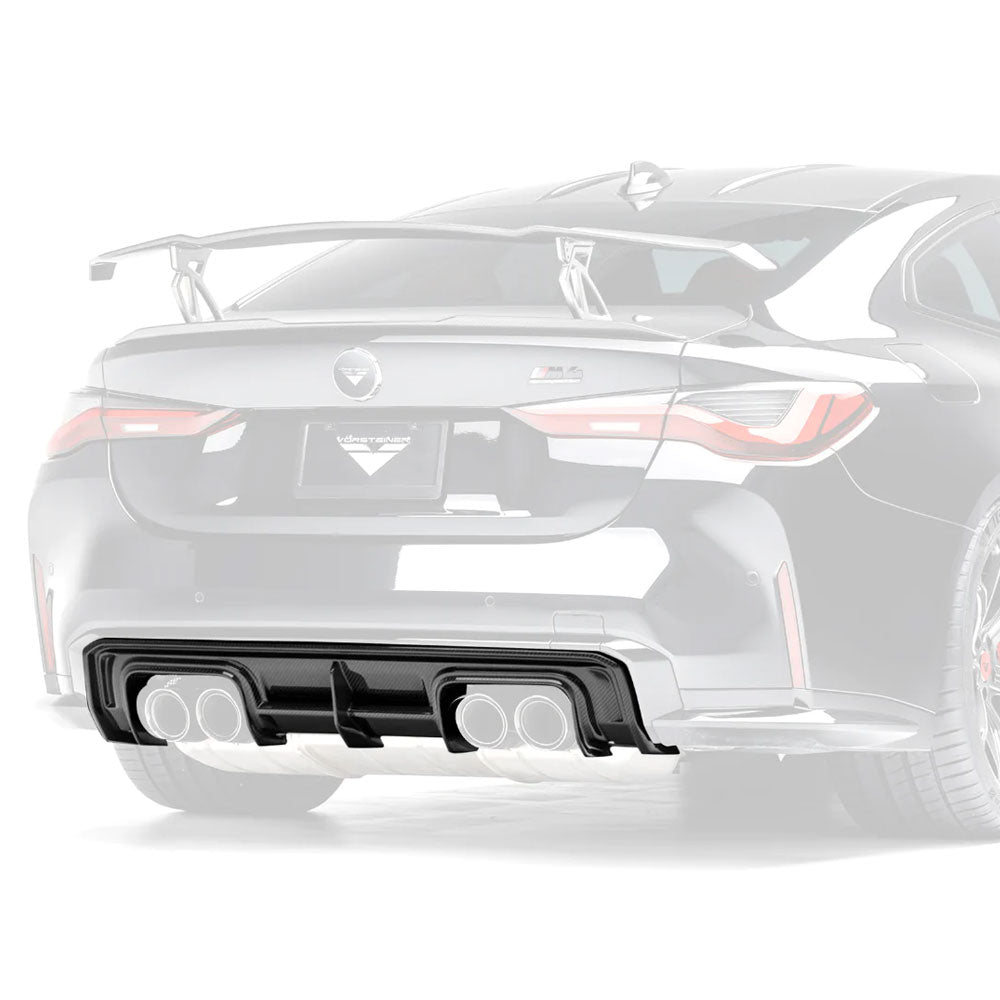 Vorsteiner Aero VRS Rear Diffuser Carbon Fiber 2x2 Glossy Fits BMW G82 M4