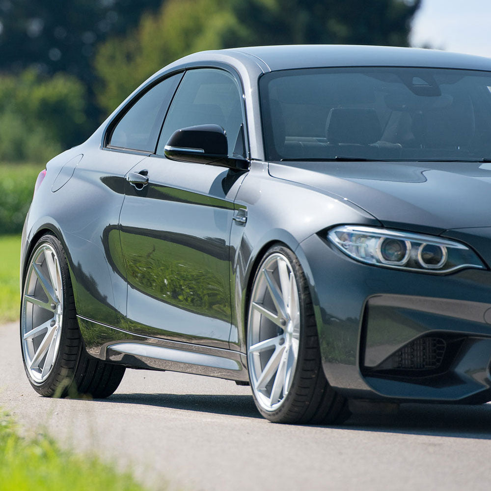 22" Vossen VFS-1 Silver 22x9 22x11 Forged Wheels Rims Fits Chevrolet Camaro