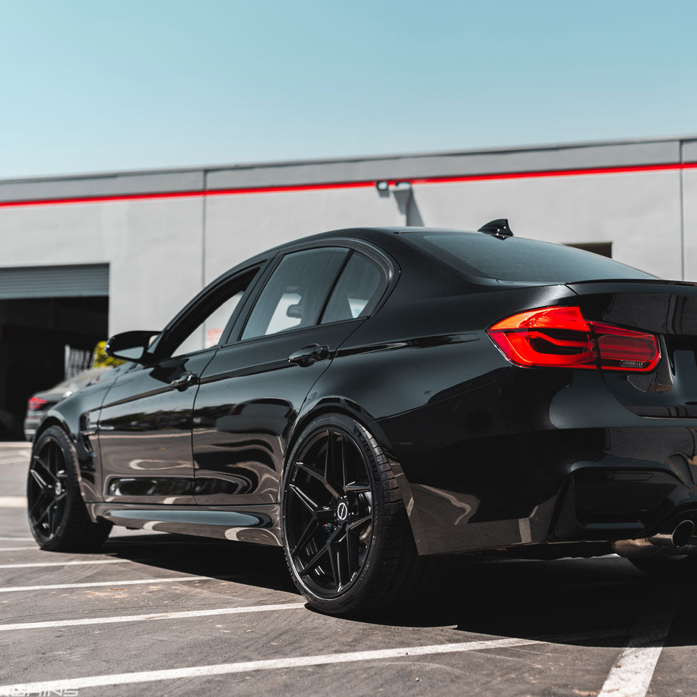 19" Brixton Forged RF7 Black 19x9 Concave Wheels Rims Fits Audi C7 A6