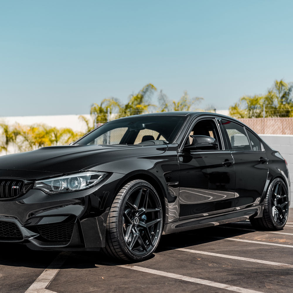 22" Brixton Forged RF7 Black Concave Wheels Rims Fits BMW G12 740 750