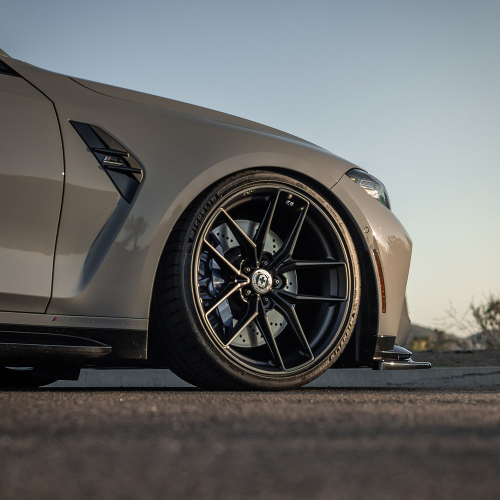 19" HRE FF21 Black Forged Concave Wheels Rims Fits Volkswagen MK7 Golf R GTI