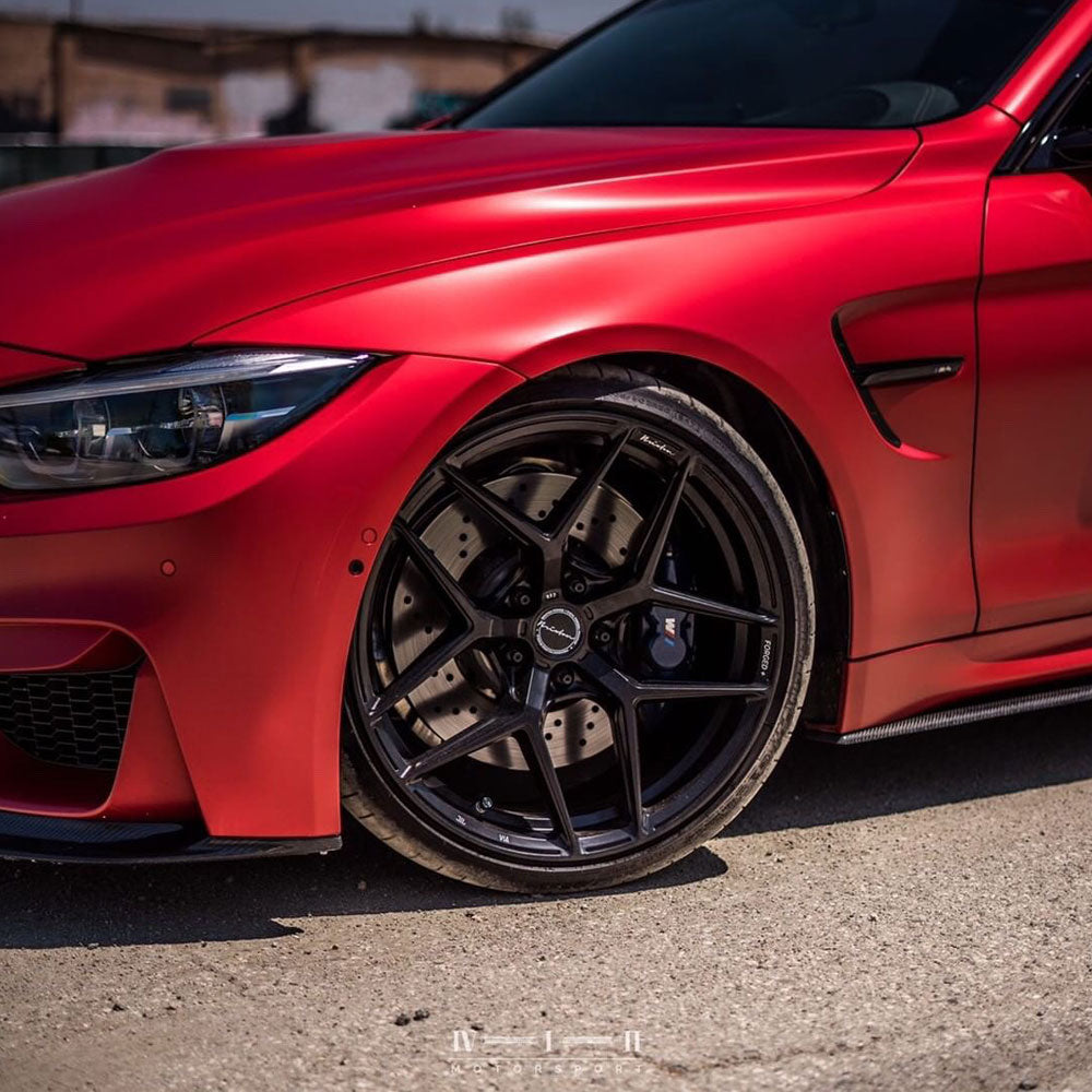 22" Brixton Forged RF7 Black Concave Wheels Rims Fits BMW G12 740 750
