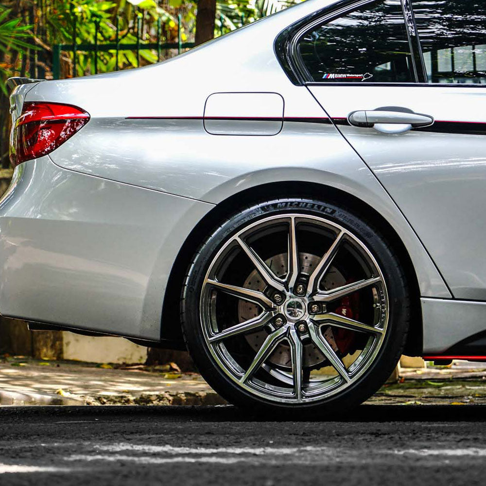 19" Vossen HF3 Grey 19X9 19X9.5 1125 Concave Wheels Rims Fits BMW 325i 328i 335i