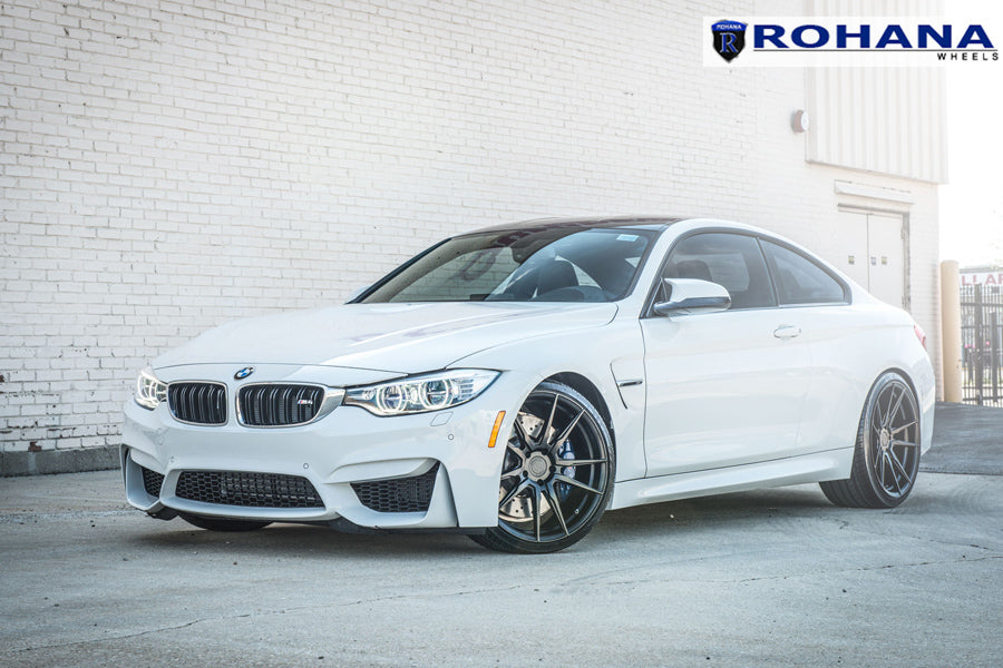 22" ROHANA RFX2 BLACK CONCAVE FORGED WHEELS RIMS FITS BMW F01 740 750 760