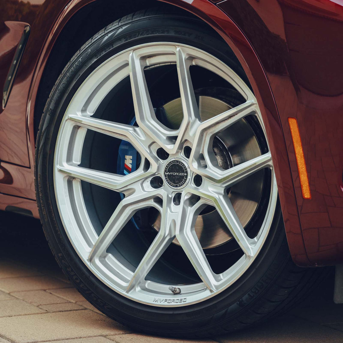 21" MV Forged MVF5 Silver 21x9.5 21x11 Concave Wheels Fits BMW G01 X3 M40i X3M