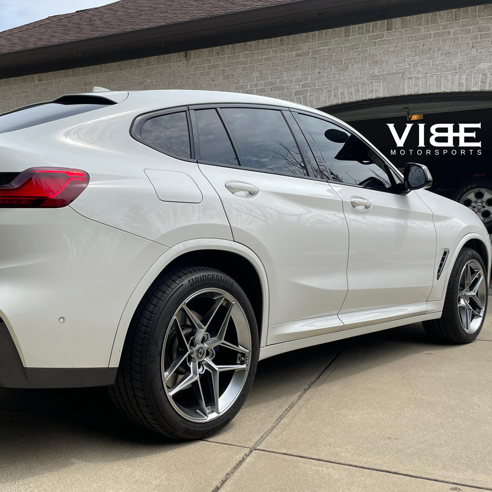 22" HRE FF11 Silver 22x9.5 Forged Concave Wheels Rims Fits Jaguar F-Pace