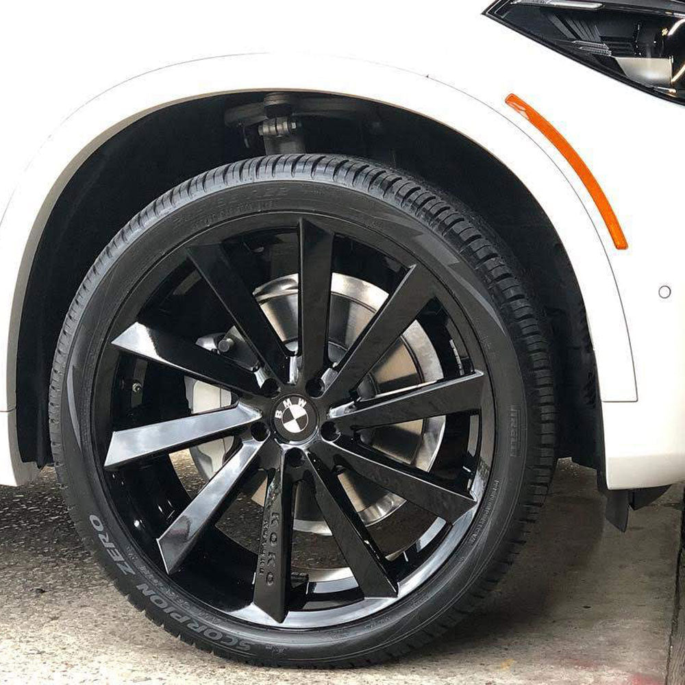 24" Koko Kuture Kapan Black 24x10 Concave Wheels Rims Fits GMC Yukon XL 1500