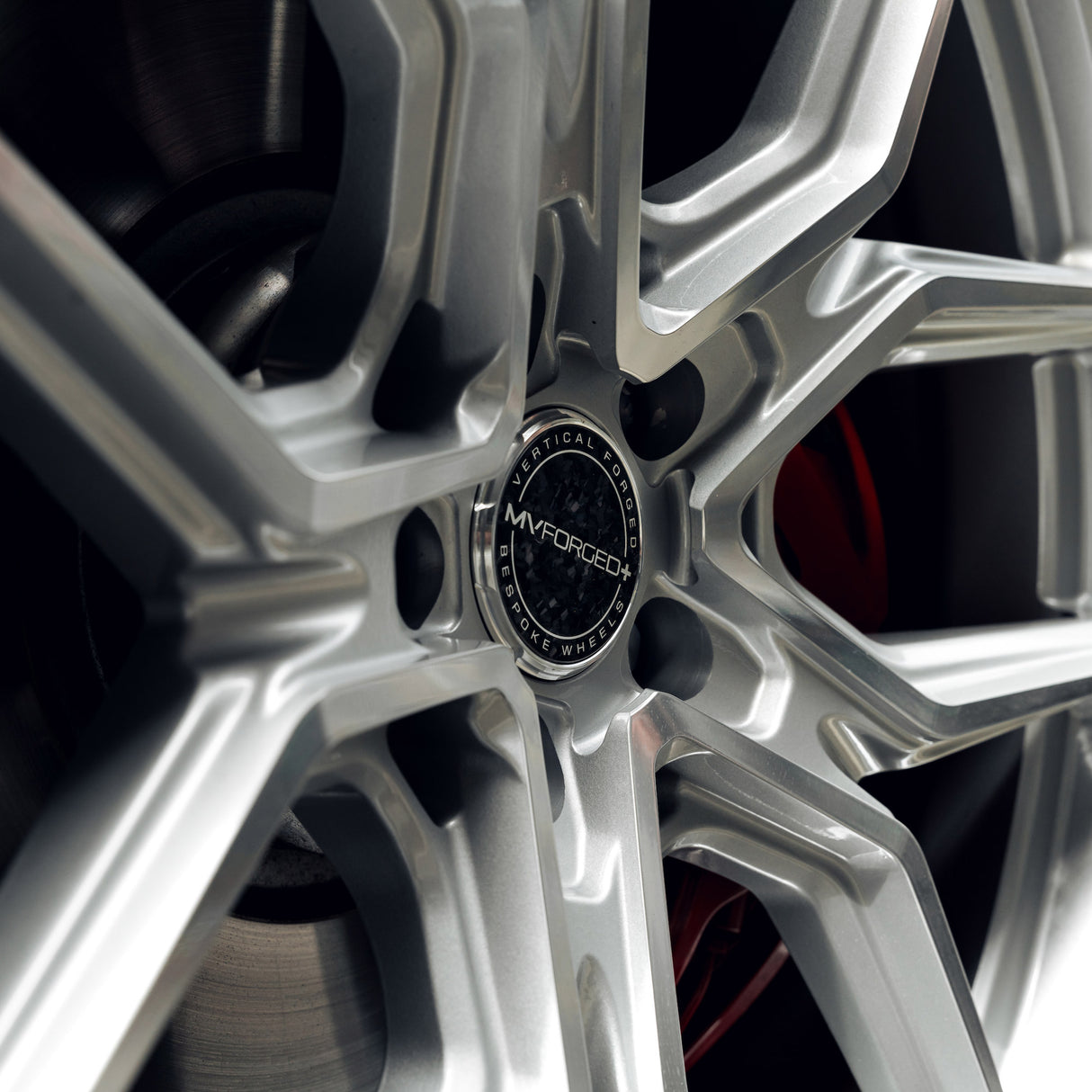 22" MV Forged MVF5 Silver 22X9.5 Concave Wheels Rims Fits Ford Mustang Mach-E