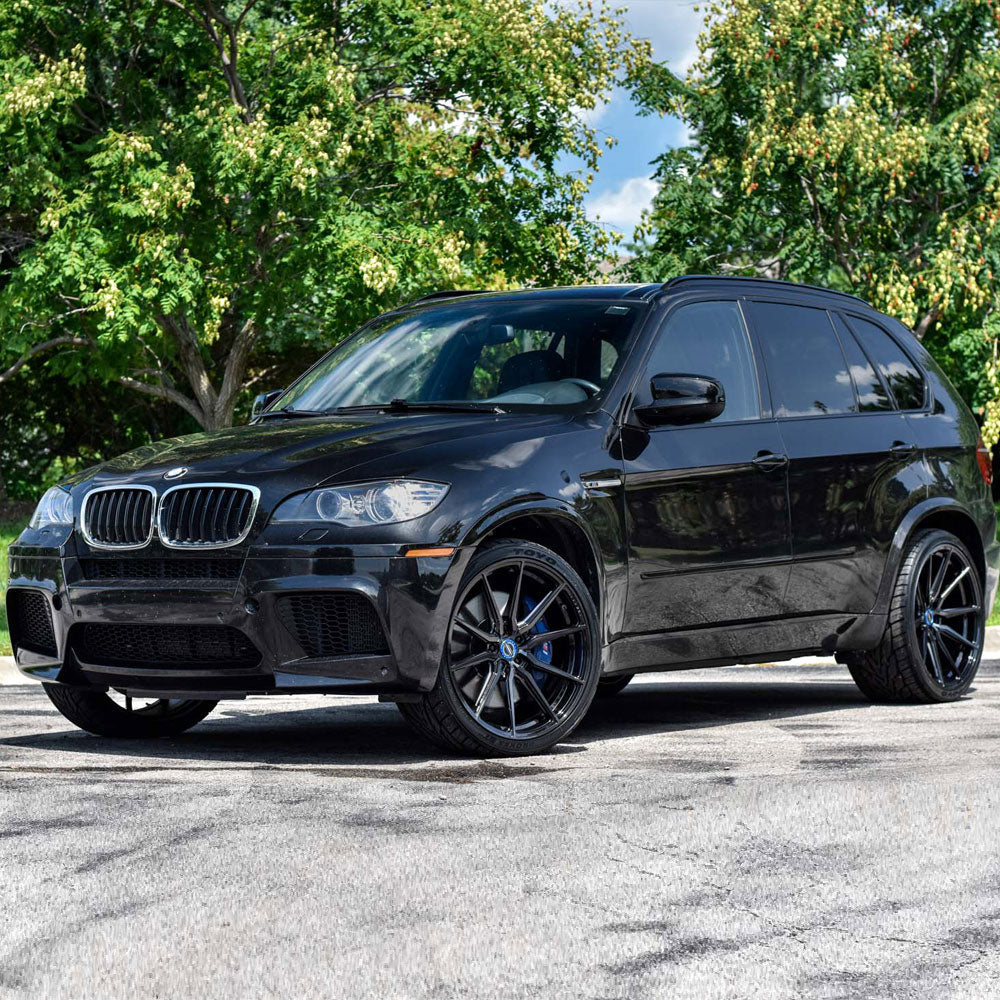 20" Vossen HF3 Black 20X9 20X9.5 1159 Concave Wheels Rims Fits BMW 5 Series xDri