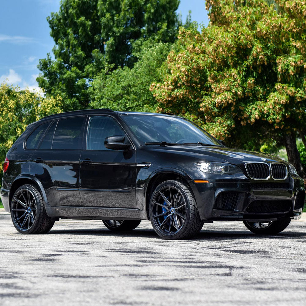 20" Vossen HF3 Black 20X10 20X10.5 1183 Concave Wheels Rims Fits BMW E70 X5