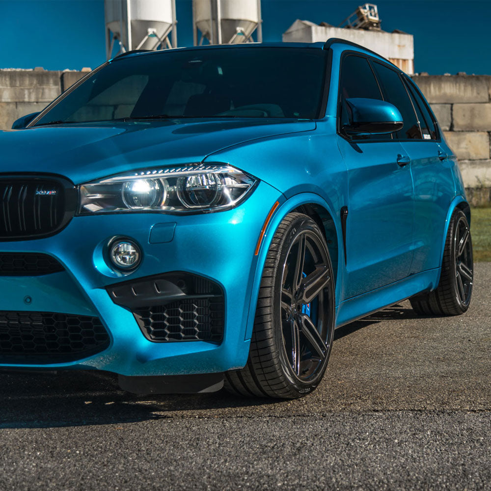 20" Vossen HF1 Black 20x8.5 20x8.5 1033 Concave Wheels Rims Fits GMC Savana 2500