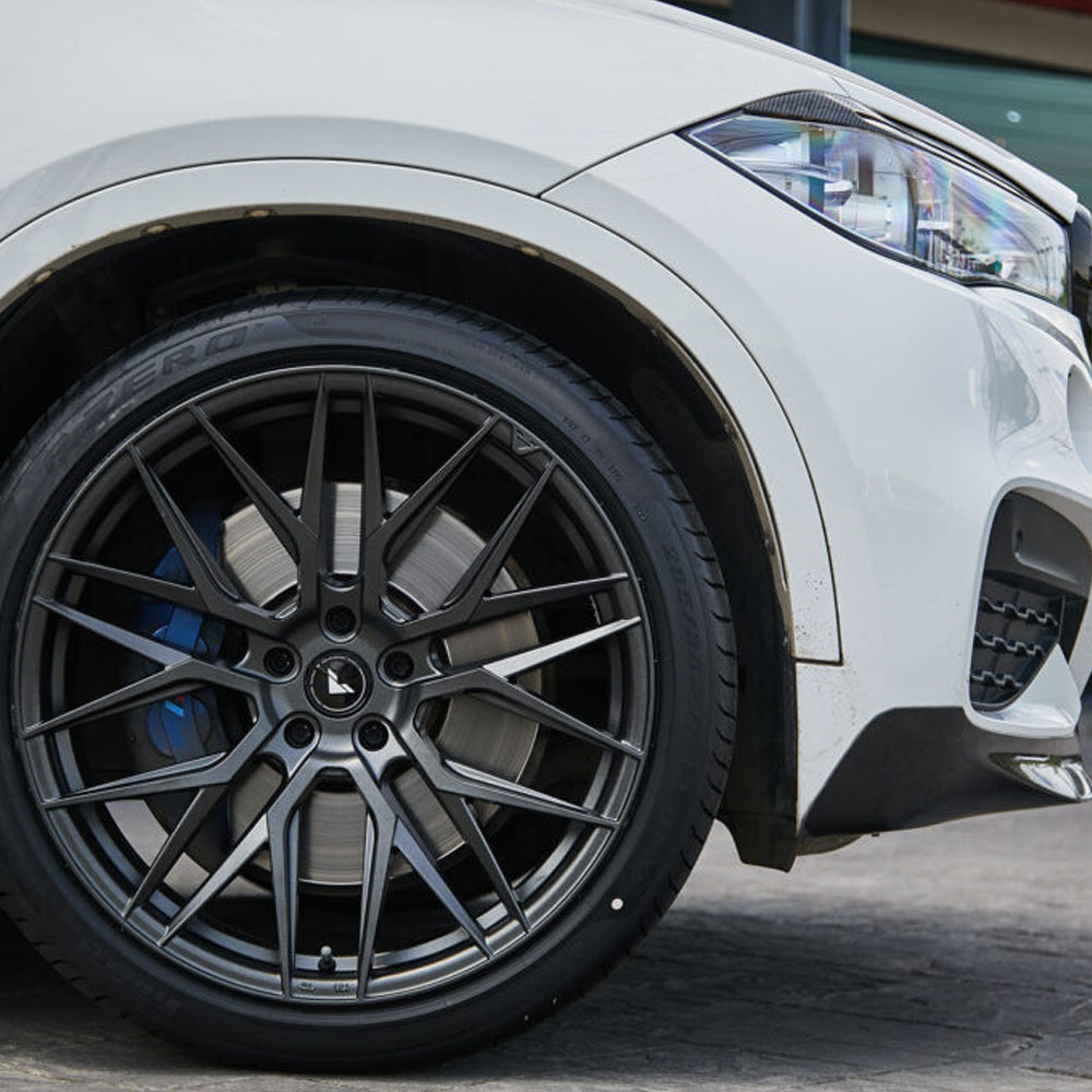 22" Vorsteiner VFF 107 Graphite Concave Forged Wheels Rims Fits BMW E70 X5