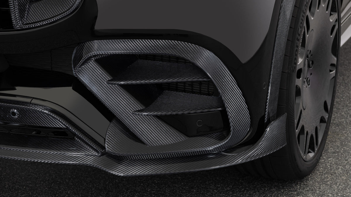 BRABUS carbon front fascia attachments on Mercedes-AMG GLE63 S - image 1