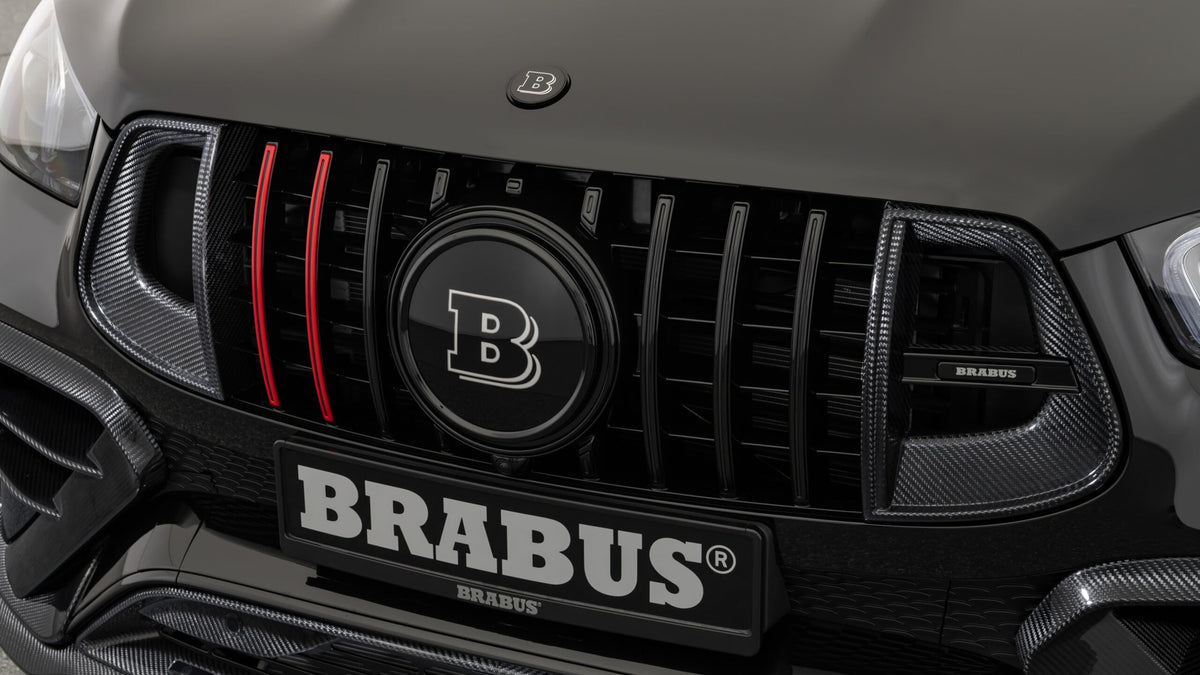 BRABUS carbon front grille inserts with illuminated logo for Mercedes-AMG GLE63 S - image 1