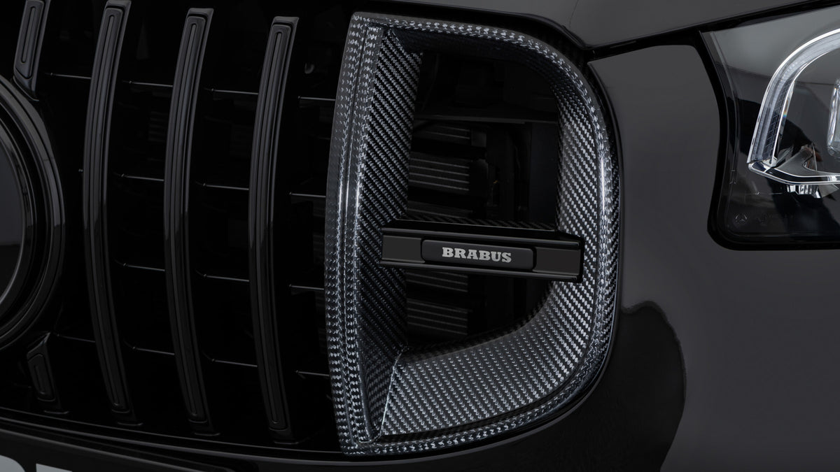 BRABUS carbon front grille inserts with illuminated logo for Mercedes-AMG GLE63 S - image 3