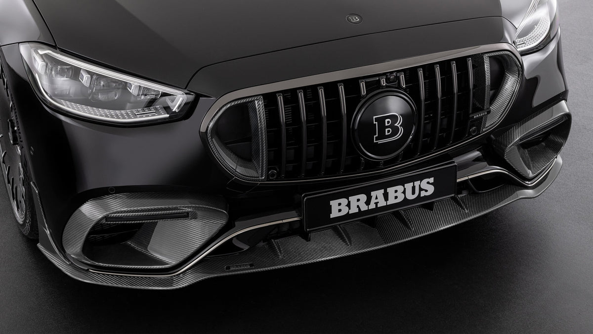 BRABUS Carbon Front Spoiler on Mercedes-AMG S63 E Performance V223