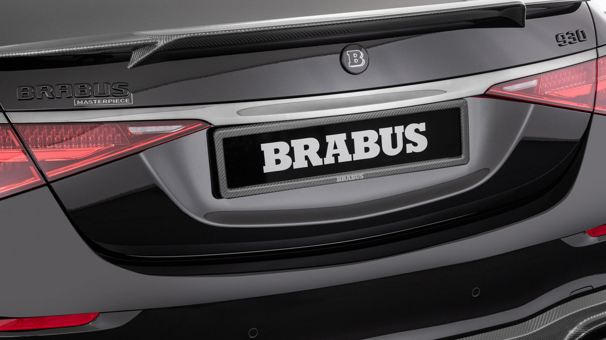 BRABUS Carbon License Plate Holder Set on Mercedes S-Class S500/S580, AMG S63 & Maybach S580/S680 W223/V223/Z223 - view 2