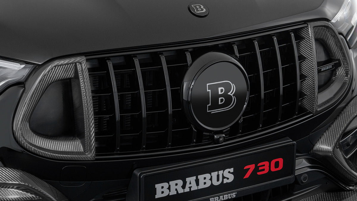 BRABUS carbon front grille inserts with illuminated logo for Mercedes-AMG GLC63 X254 - image 2