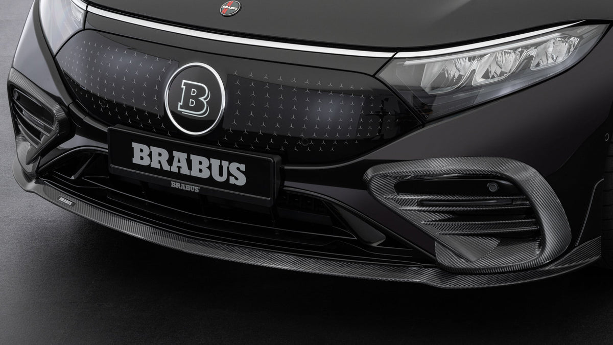 BRABUS carbon front spoiler on Mercedes-Benz EQS V297