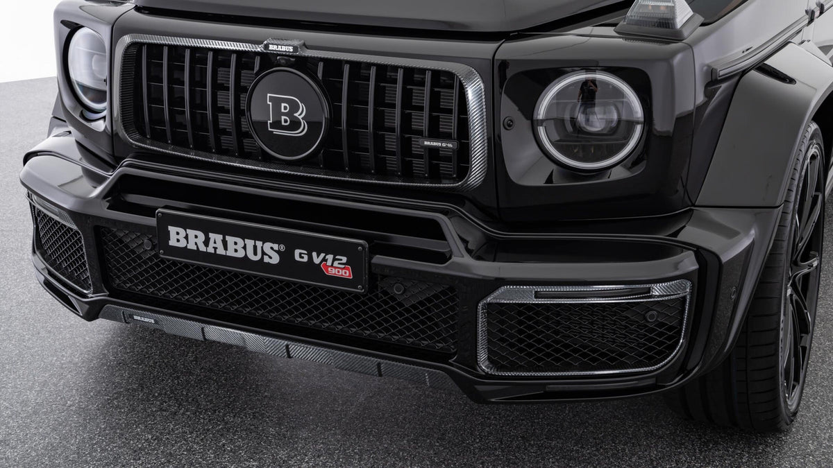 BRABUS carbon WIDESTAR front fascia inserts with LED G-Class W463A
