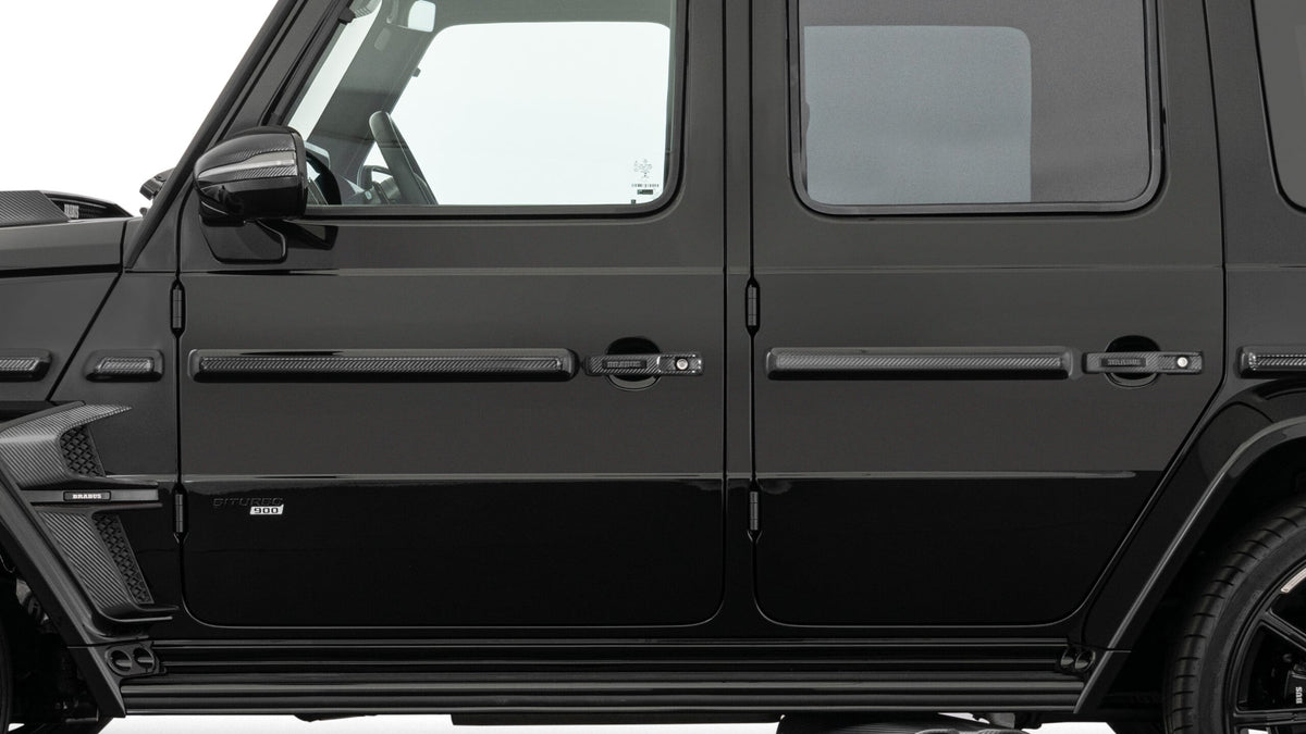 BRABUS carbon trim line on Mercedes G-Class W465 side view