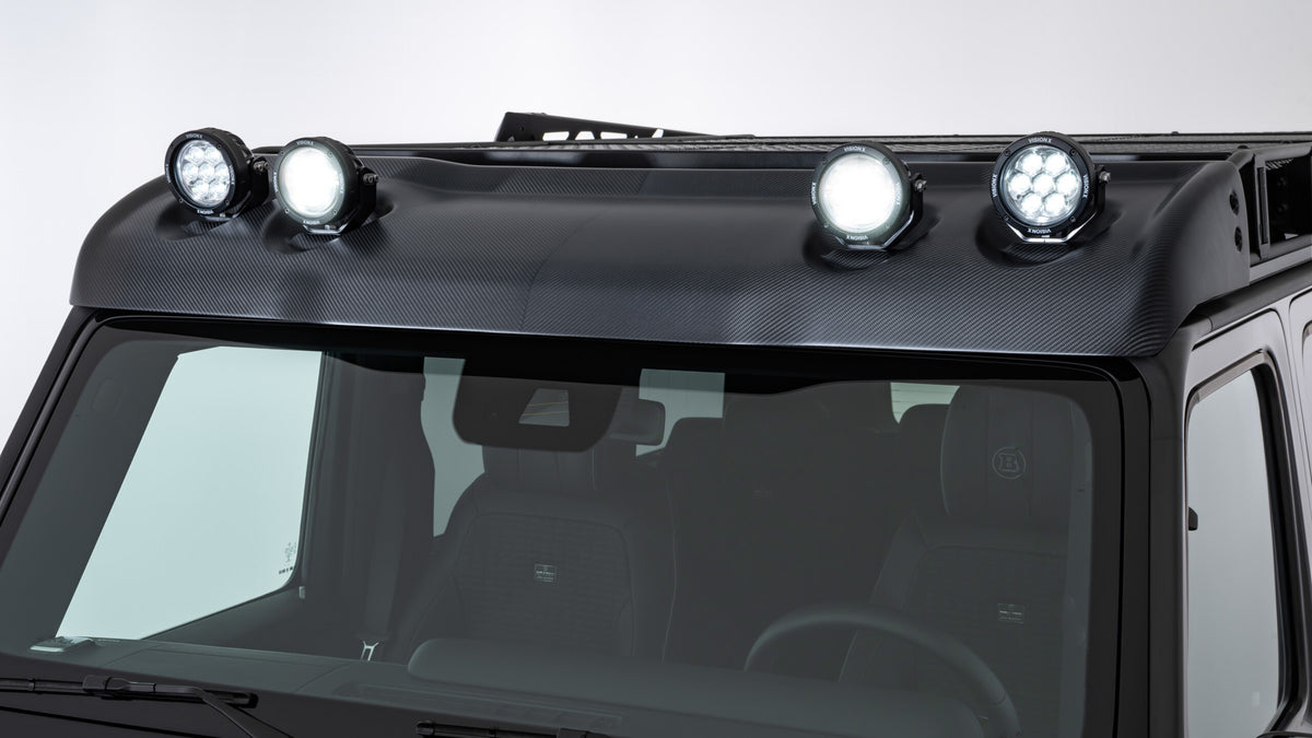 BRABUS carbon wind deflector with LED lights on Mercedes G-Class W465