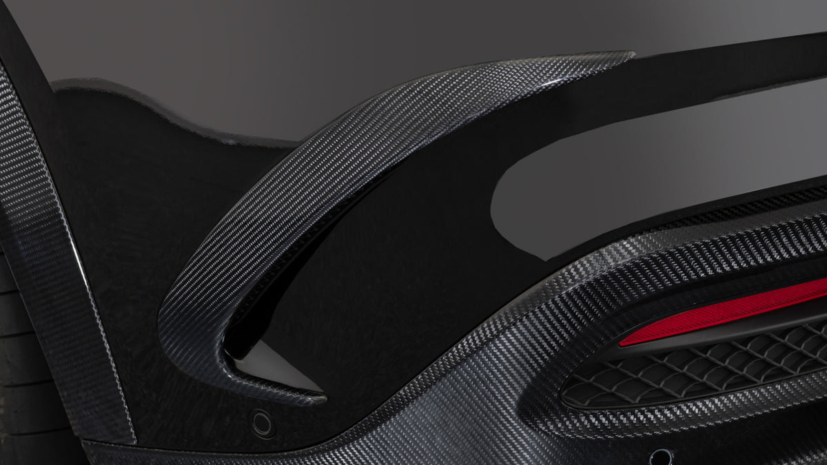 BRABUS carbon rear fascia inserts for Mercedes GLE Coupe C167 - image 1