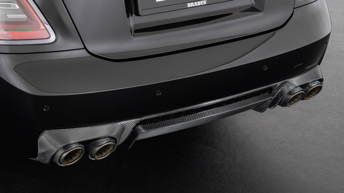 BRABUS Carbon Rear Insert with Quad Tailpipe Trims for Rolls-Royce Ghost - RRG-400-99 - image 1