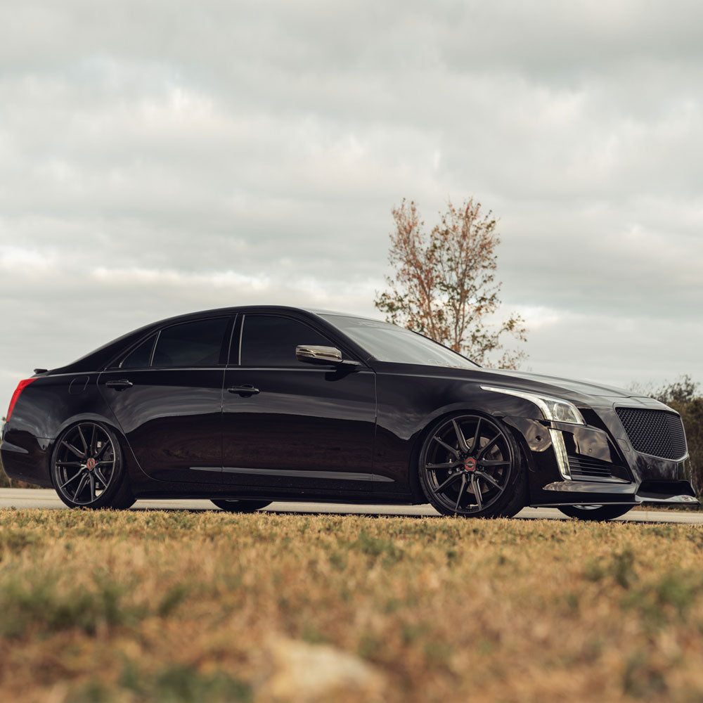 24" Vossen HF3 Black 24X10 24X10 1319 Concave Wheels Rims Fits Rolls-Royce Ghost