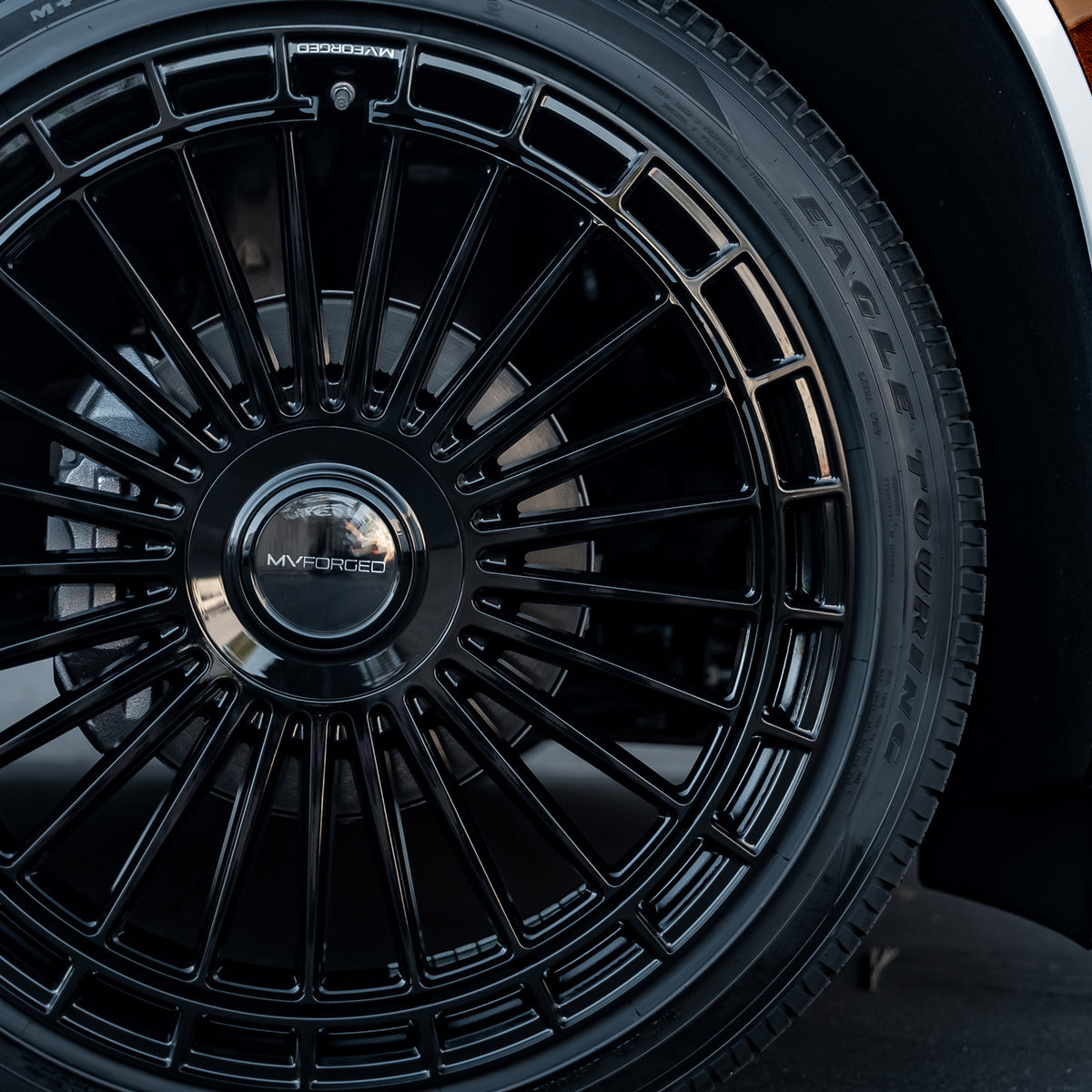 24" MV Forged MVF40 Black 24x10 Concave Wheels Rims Fits Ford F150