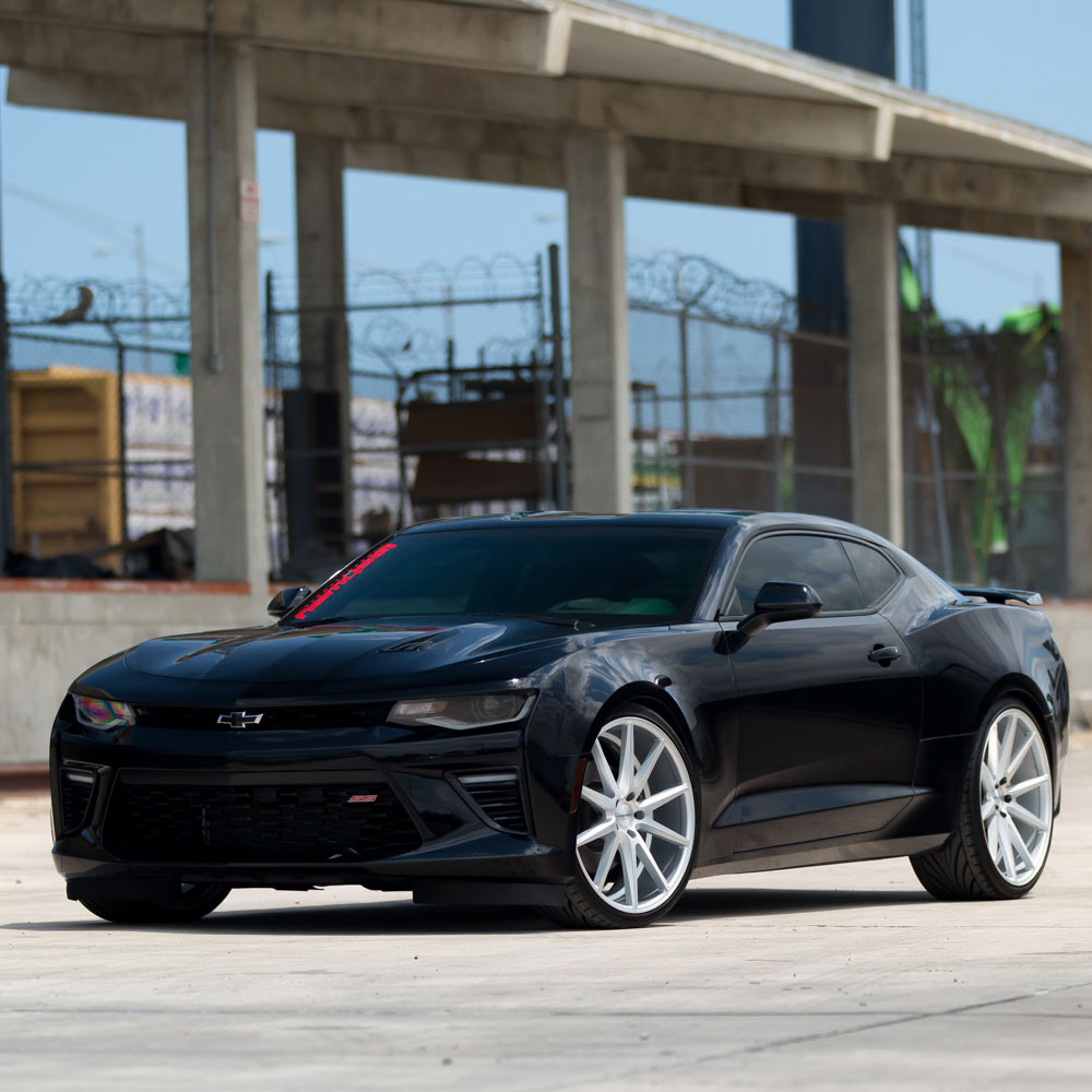 22" Vossen VFS-1 Silver 22x9 22x11 Forged Wheels Rims Fits Chevrolet Camaro