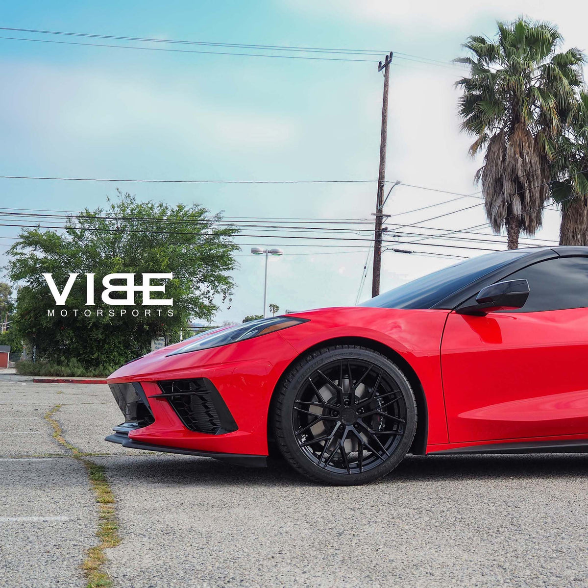 20/21" Avant Garde M520R Black 20x9 21x12 Wheels Rims Fits Chevrolet Corvette C8