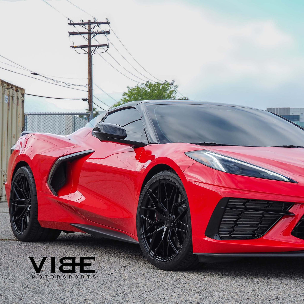 20/21" Avant Garde M520R Black 20x9 21x12 Wheels Rims Fits Chevrolet Corvette C8