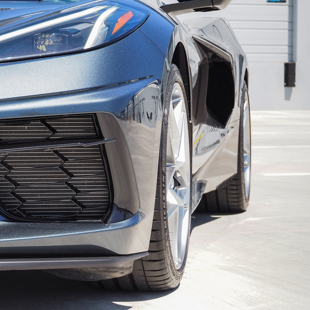 19" 20" HRE FF11 Silver 19x9 20x11.5 Concave Wheels Rims Fits Chevy Corvette C8