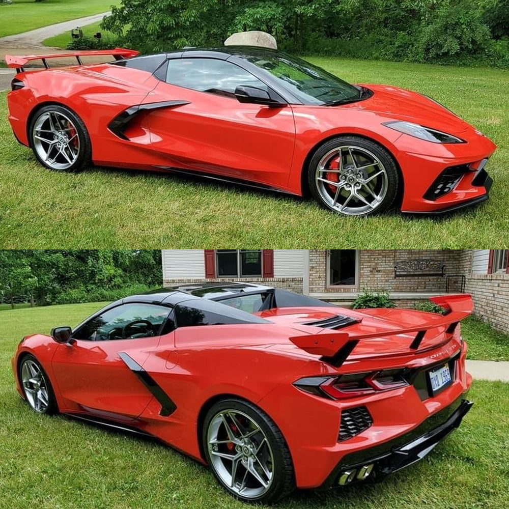 19" 20" HRE FF11 Silver 19x9 20x11.5 Concave Wheels Rims Fits Chevy Corvette C8