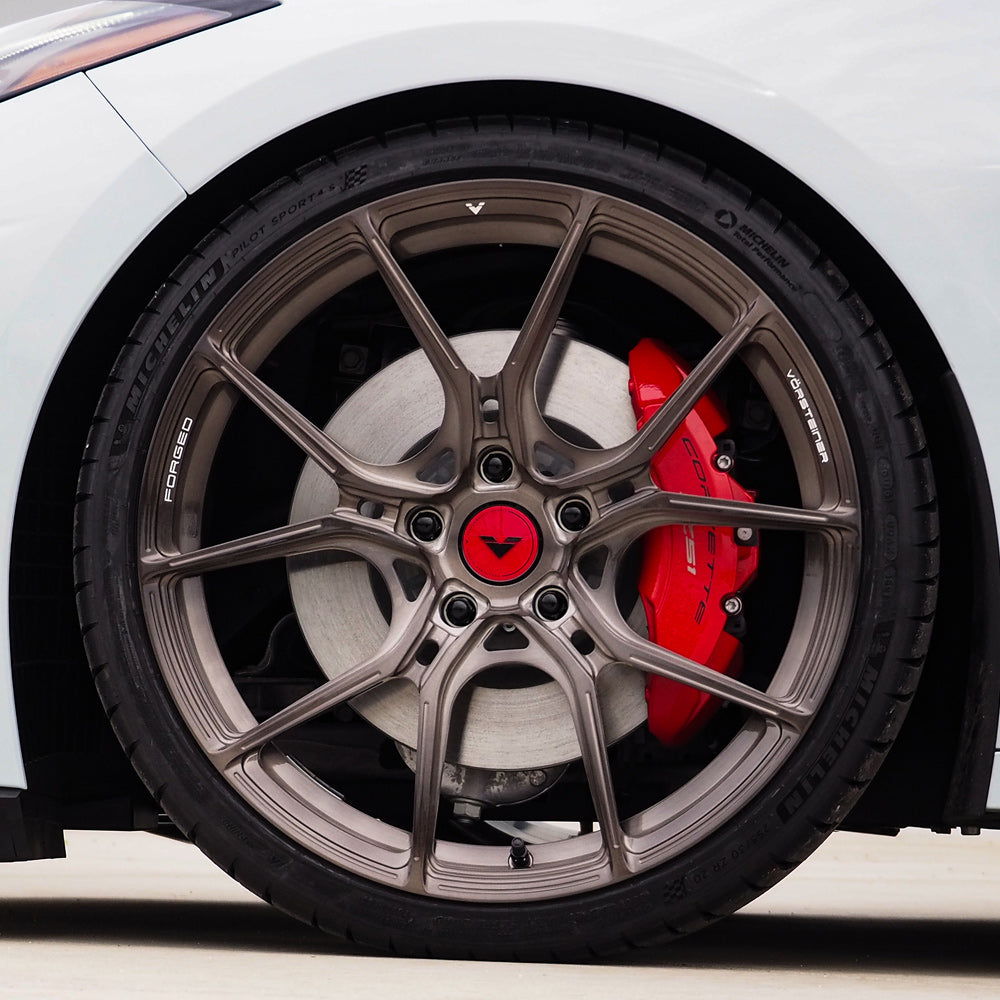 20/21" Vorsteiner VPX 101 Brushed 20x9 21x12 Wheels Rims Fits Corvette C8